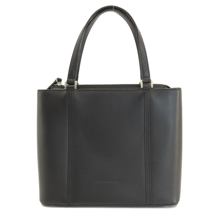 BURBERRY Handbag leather black logoMetal