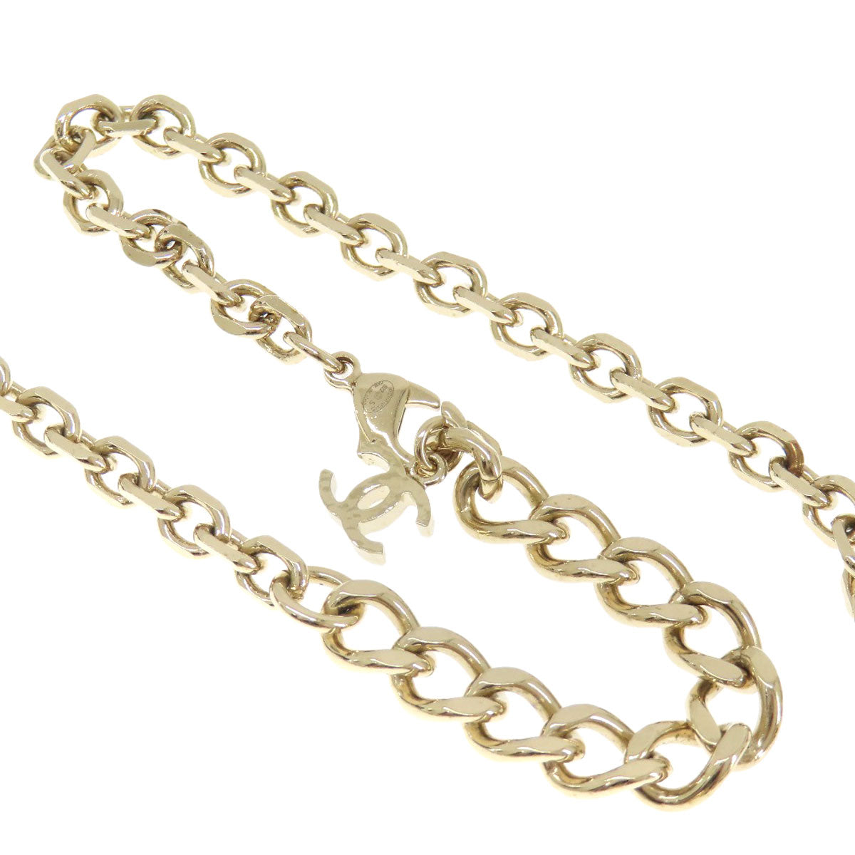 CHANEL Necklace metallic gold Bottle Necklace COCO Mark