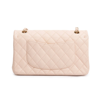 Chanel Beige Caviar Leather Classic Medium Double Flap