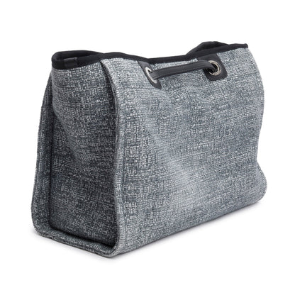 Chanel Grey Tweed Small Deauville Shopping Tote