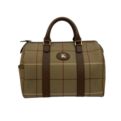 BURBERRY Handbag canvas Brown