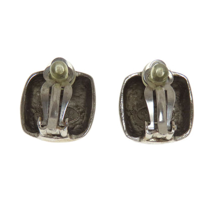 CHANEL Earring metallic Silver COCO Mark