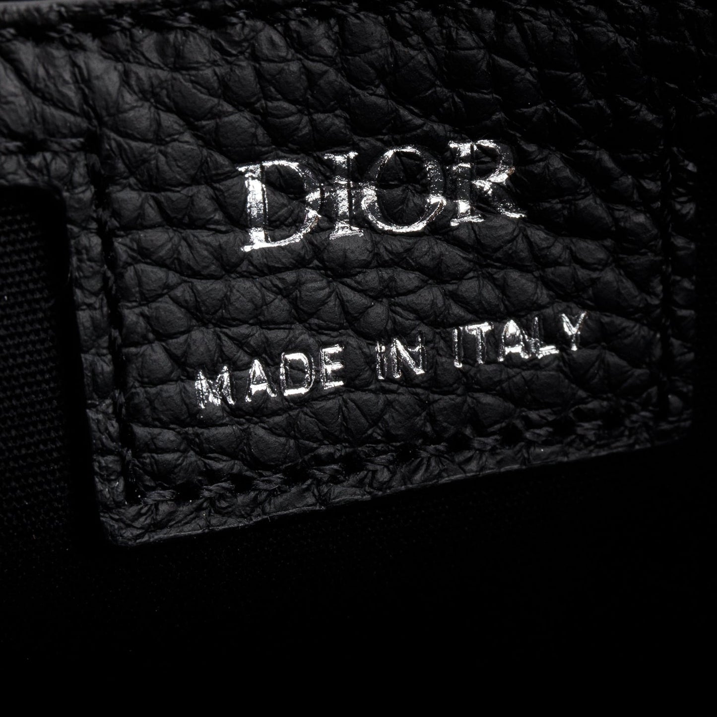 Christian Dior 2024 Black Embossed Calfskin Rider 2.0 Zipped Messenger Bag