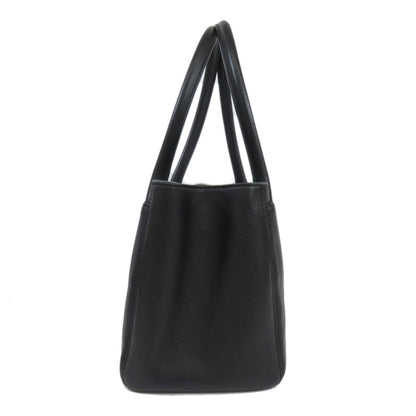 CHANEL Tote Bag Calfskin black Executive Tote SilverMetal