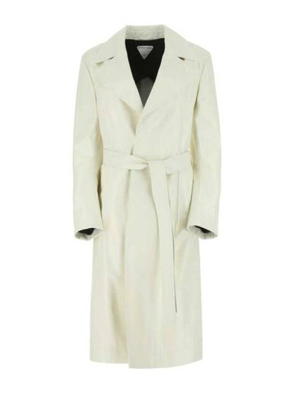 Luxury Bottega Veneta Lamb Leather Single Coat Ivory