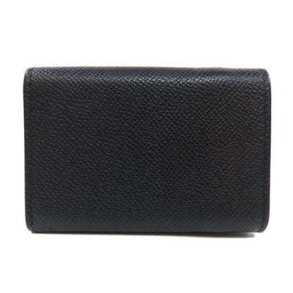 BALENCIAGA Bifold Wallet 558208 leather black logo Tri-fold Wallet mens
