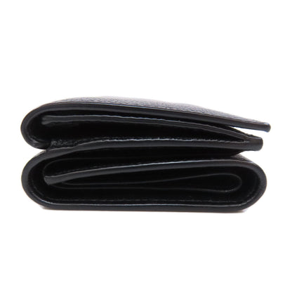 BALENCIAGA Bifold Wallet 558208 leather black logo Tri-fold Wallet mens