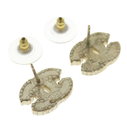 CHANEL Pierce metallic gold COCO Mark