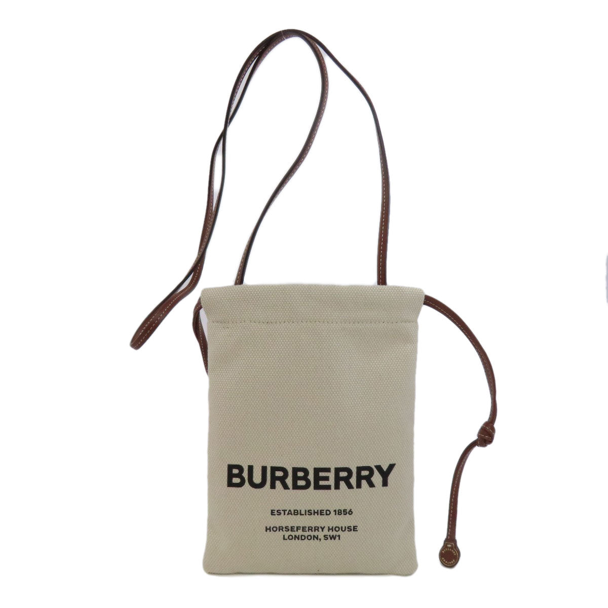 BURBERRY Shoulder Bag canvas beige Pochette