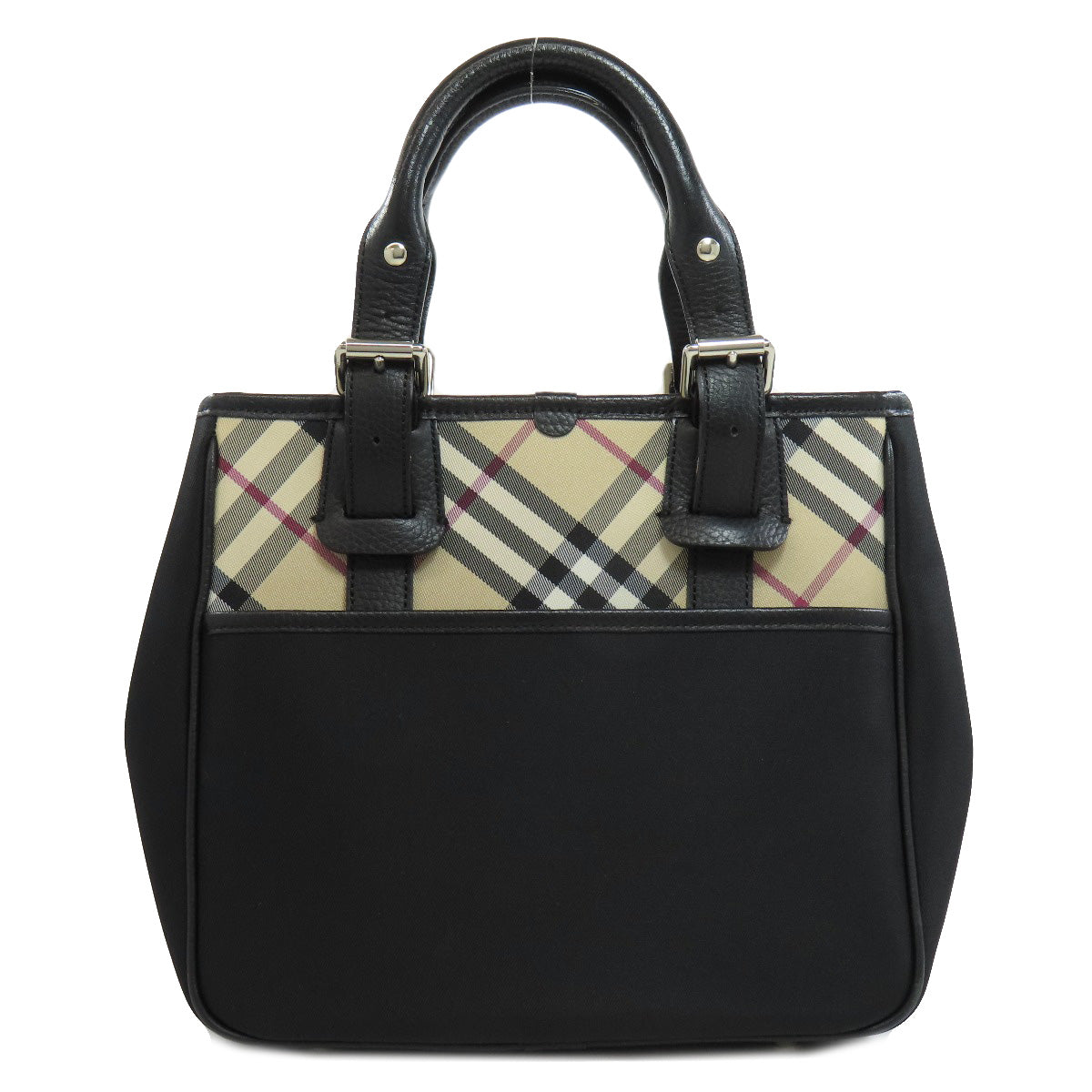 BURBERRY Tote Bag Nylon black Nova Check
