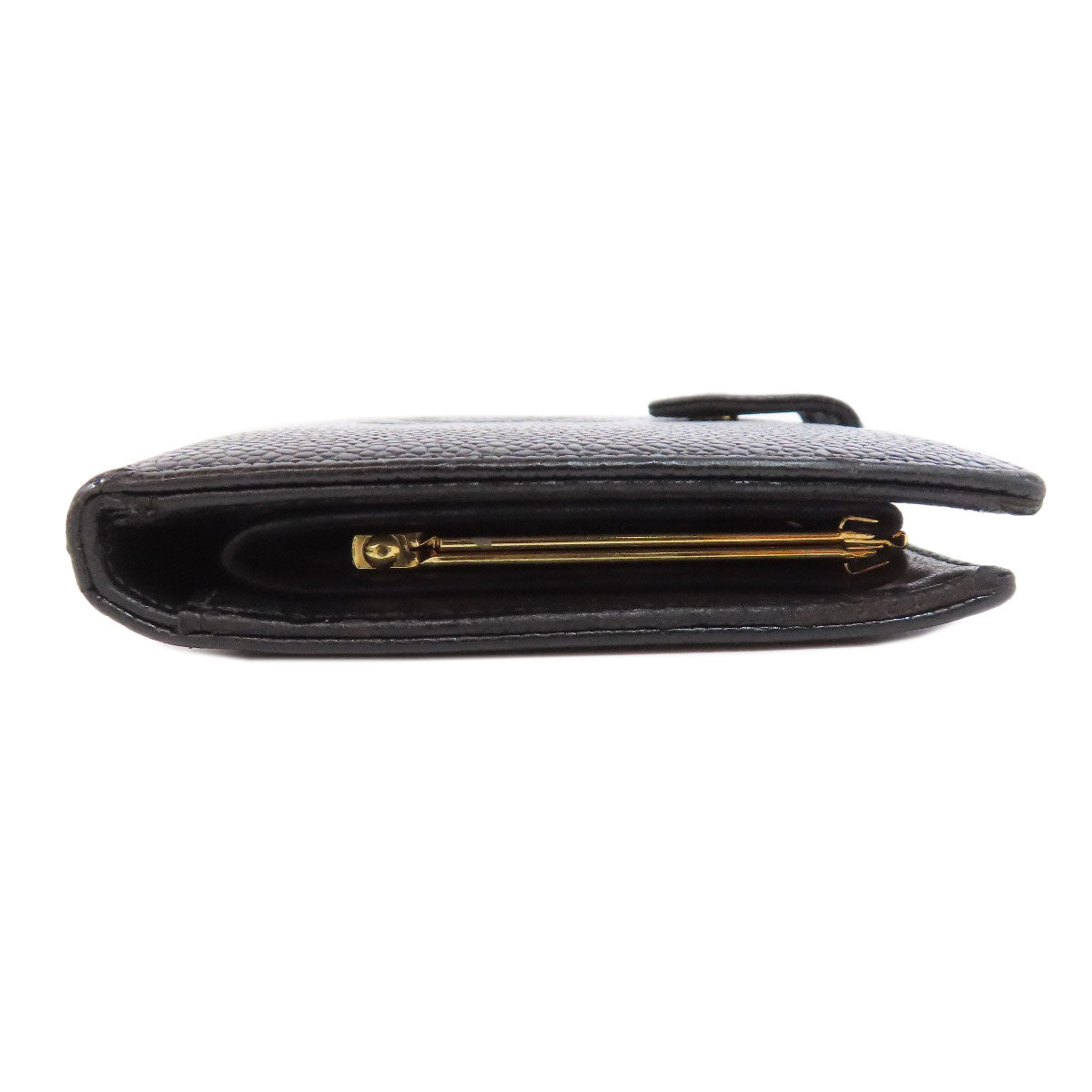 CHANEL Long Wallet Purse Grained Calfskin Skin black COCO Mark Gamaguchi Wallet