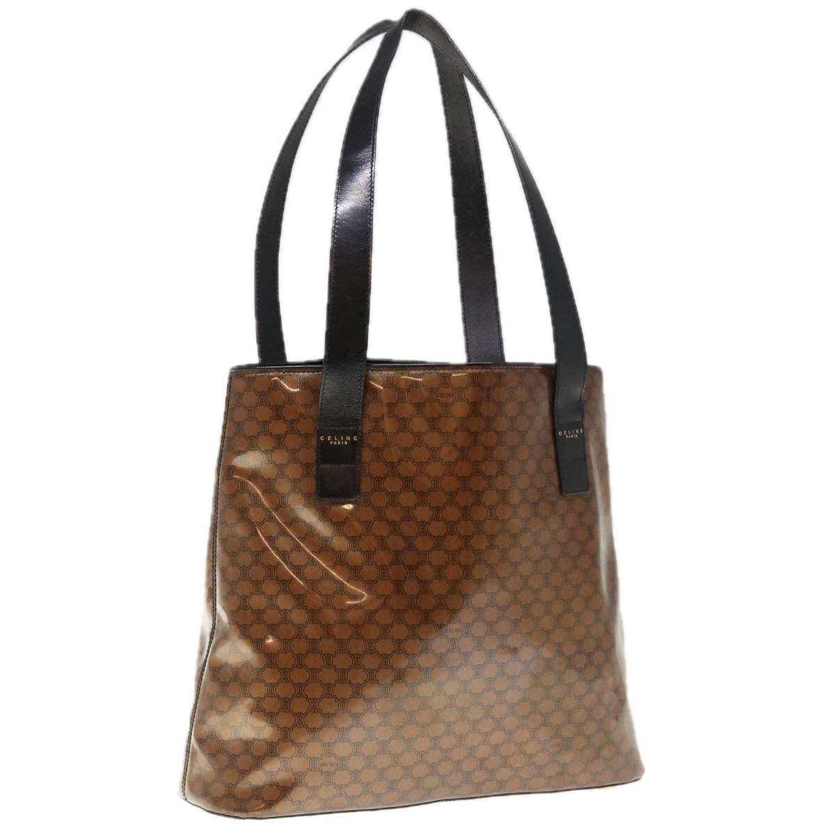 Luxury CELINE Macadam Canvas Tote Bag Brown  65721