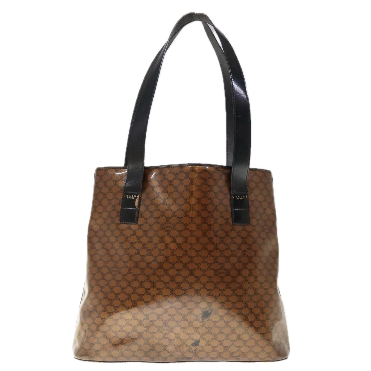 Luxury CELINE Macadam Canvas Tote Bag Brown  65721