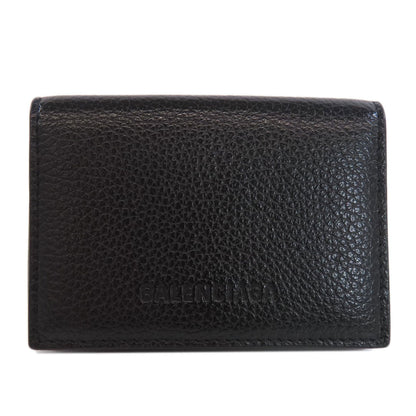 BALENCIAGA Bifold Wallet 664037 leather black Tri-fold Wallet Mini Wallet mens
