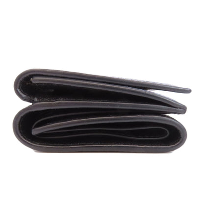 BALENCIAGA Bifold Wallet 664037 leather black Tri-fold Wallet Mini Wallet mens