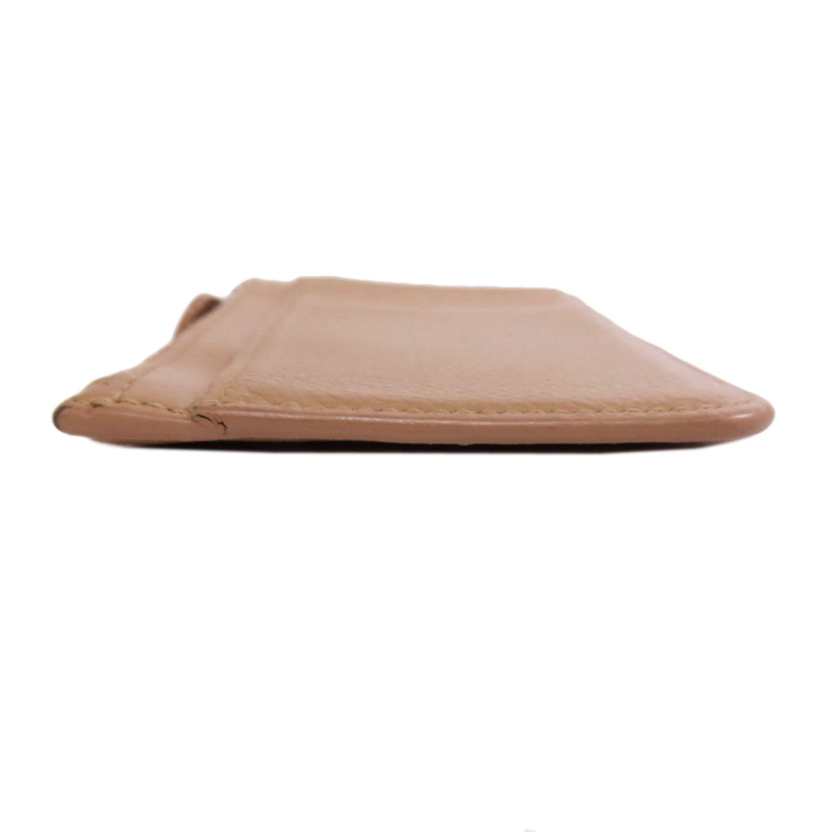 BALENCIAGA Coin case 637130 leather beige logo Women