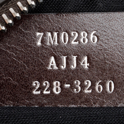 Fendi Brown Leather FF Zucca Canvas Camera Case Bag