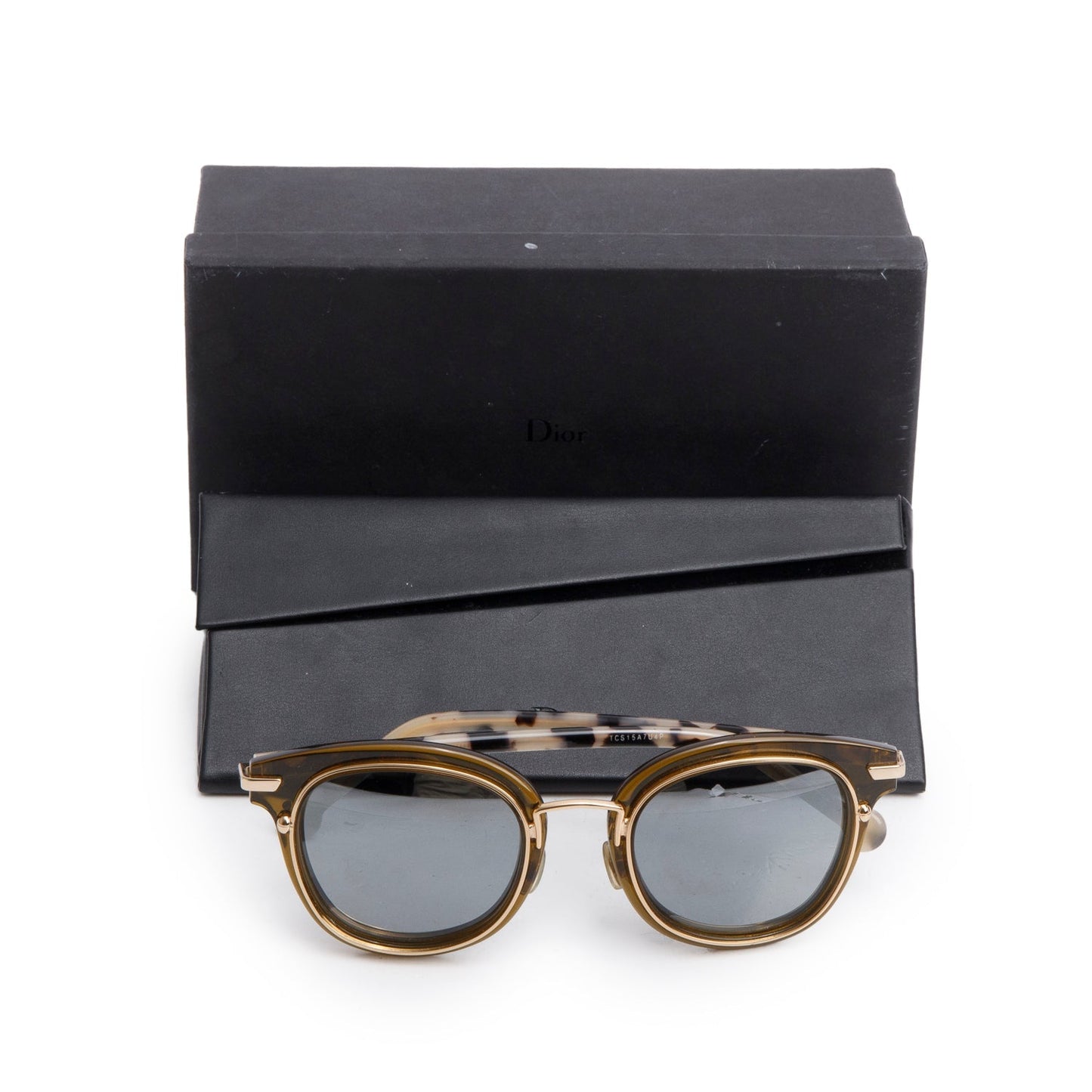 Christian Dior TCS15A/U4P Brown Origins 2 Acetate Mirrored Sunglasses