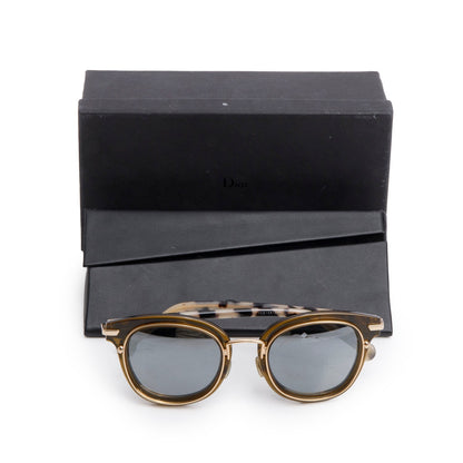 Christian Dior TCS15A/U4P Brown Origins 2 Acetate Mirrored Sunglasses