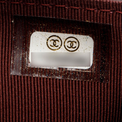 Chanel Lambskin Black Quilted Yen Wallet