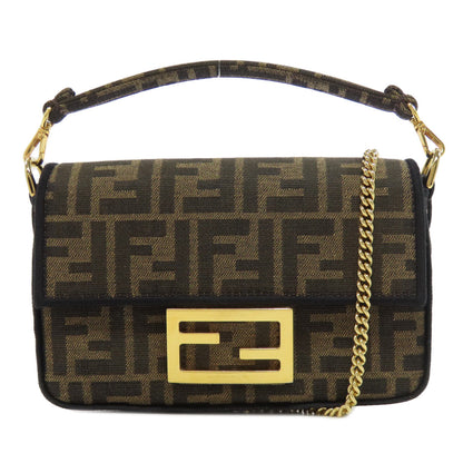 FENDI Shoulder Bag canvas Brown Zucca Pattern 2WAY