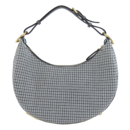 FENDI Shoulder Bag canvas gray Fendigraphy