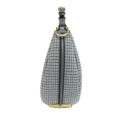 FENDI Shoulder Bag canvas gray Fendigraphy