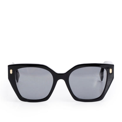 Fendi FE40070I Black Acetate Fendigraphy Square Sunglasses