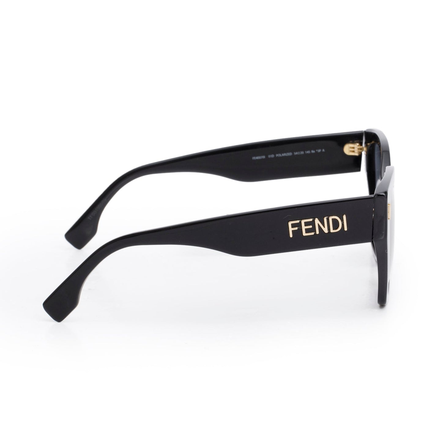 Fendi FE40070I Black Acetate Fendigraphy Square Sunglasses