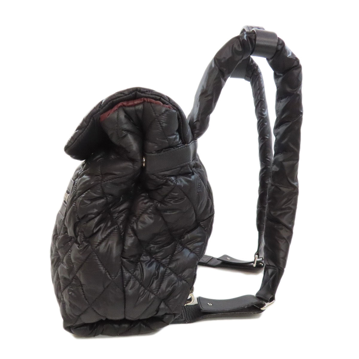 CHANEL Backpack Nylon black Cococoon SilverMetal