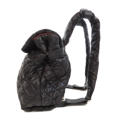 CHANEL Backpack Nylon black Cococoon SilverMetal
