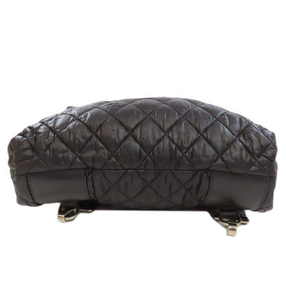 CHANEL Backpack Nylon black Cococoon SilverMetal