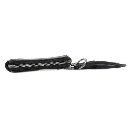 BURBERRY Coin case leather black logo Women