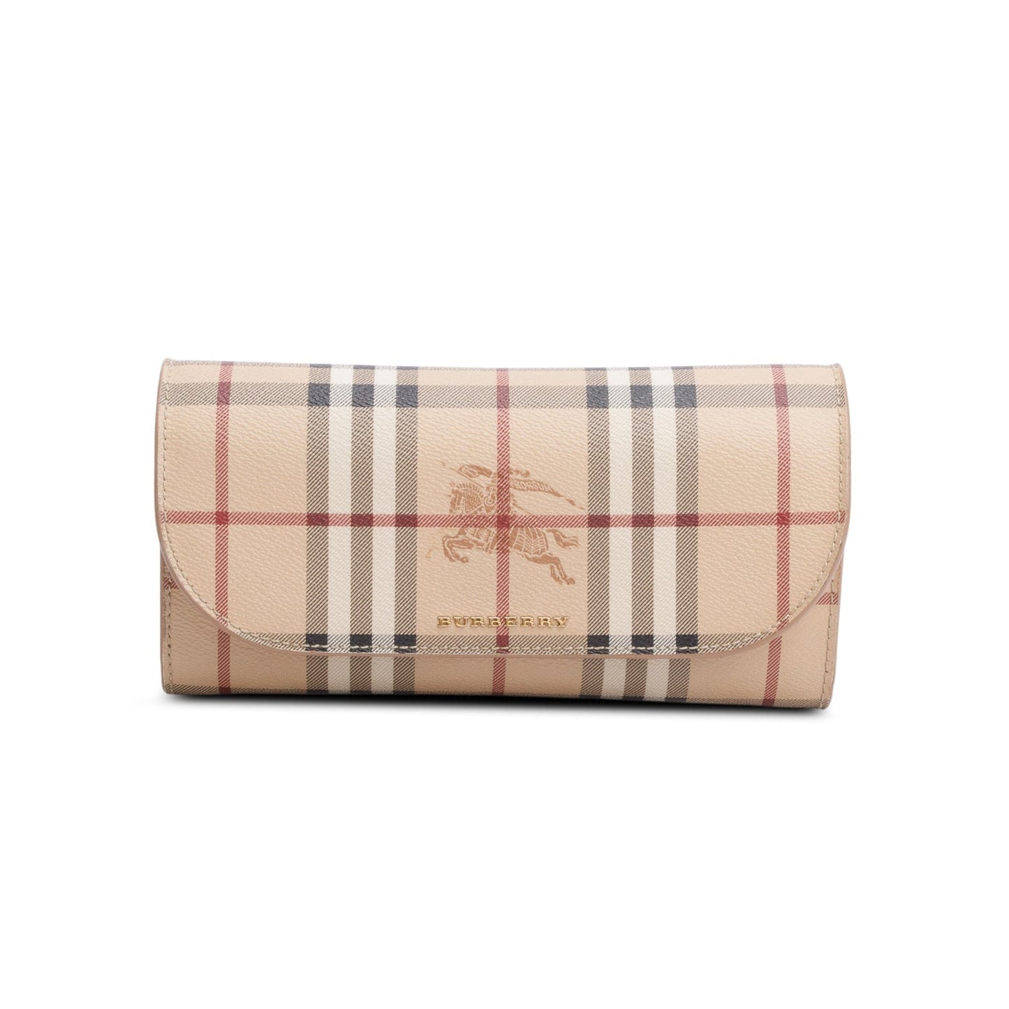 Burberry Haymarket Check Henley Wallet on Chain