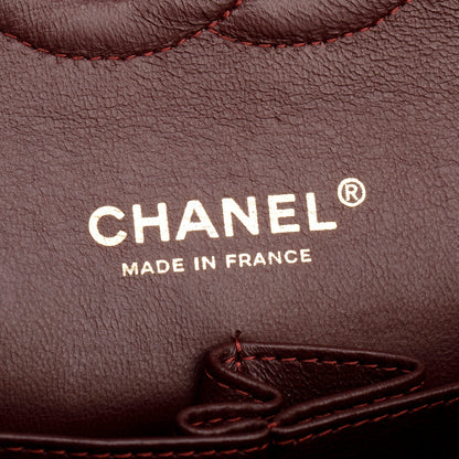 Chanel Black Quilted Caviar Leather Classic Medium Double Flap Bag
