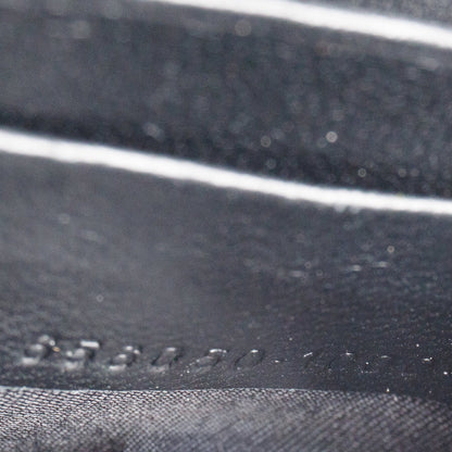 Balenciaga Black Smooth Leather Hourglass Wallet on Chain