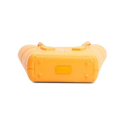 Bottega Veneta Orange Rubber Mini Arco Tote