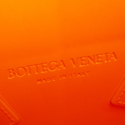 Bottega Veneta Orange Rubber Mini Arco Tote