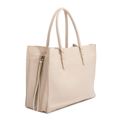 Balenciaga Beige Smooth Calf B4 Zip Around Tote