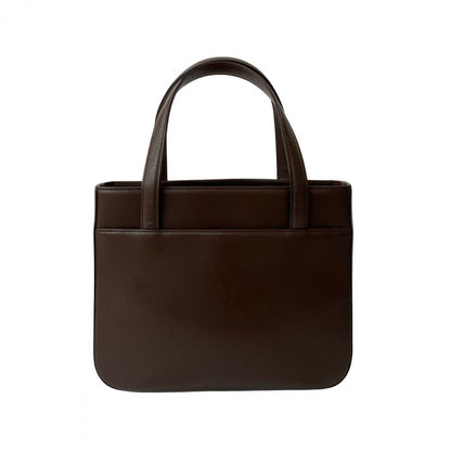 BURBERRY Handbag leather Brown