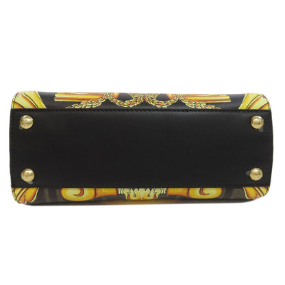 FENDI Handbag Calfskin black Fender Che Mini Peekaboo