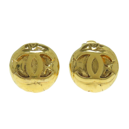 CHANEL Earring metallic gold COCO Mark