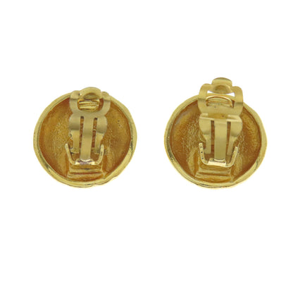 CHANEL Earring metallic gold COCO Mark