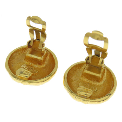 CHANEL Earring metallic gold COCO Mark