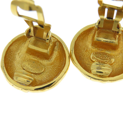 CHANEL Earring metallic gold COCO Mark