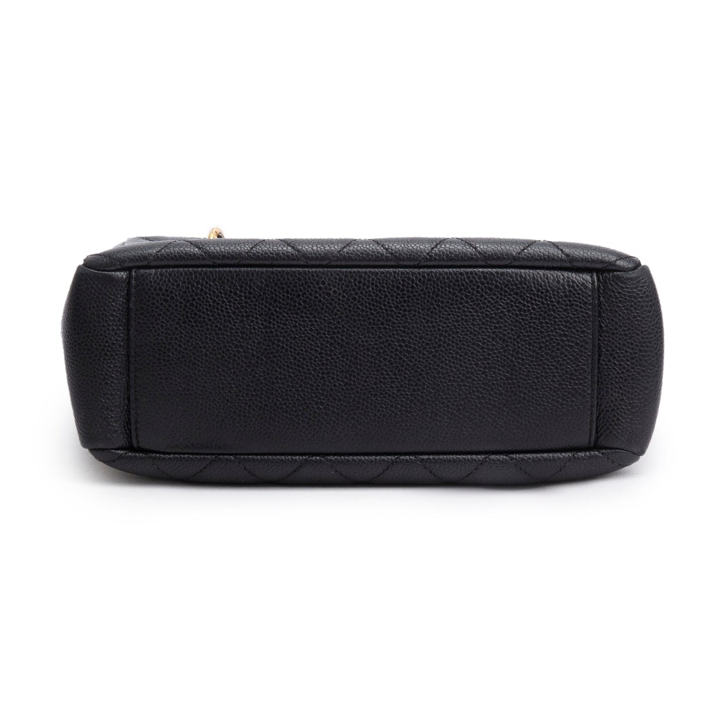 Chanel Black Caviar Quilted Petit Shopping Tote