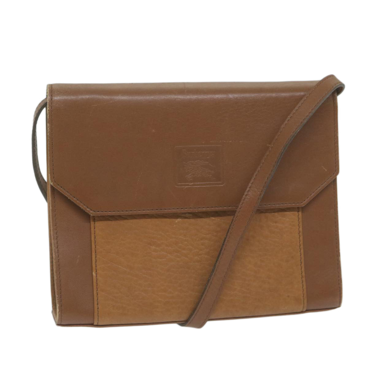 Luxury BurberrySs Shoulder Bag Leather Brown Auth 65946