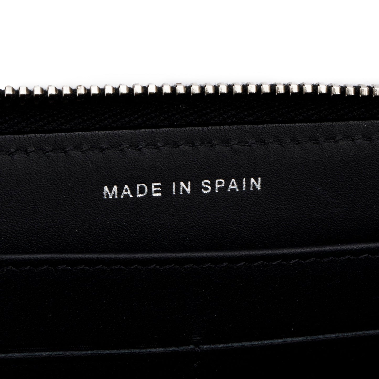 Chanel Black Patent Leather Calfskin Quilted Large Gusset Zip Around Wallet