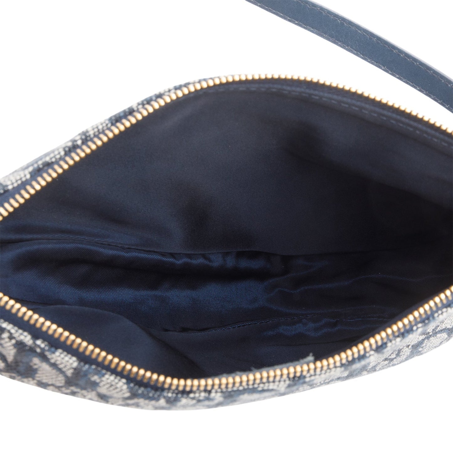 Christian Dior Navy Diorissimo Saddle Pochette
