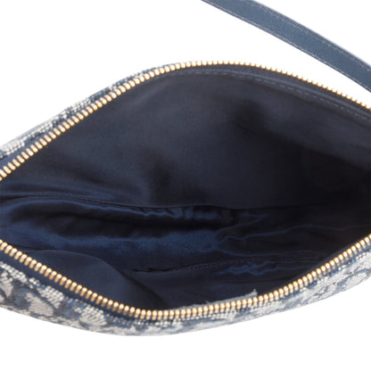 Christian Dior Navy Diorissimo Saddle Pochette